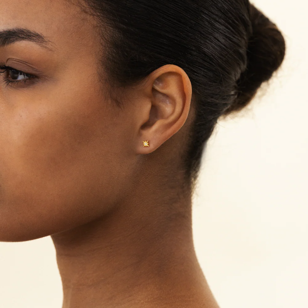 Windrose Mono Earring Gold