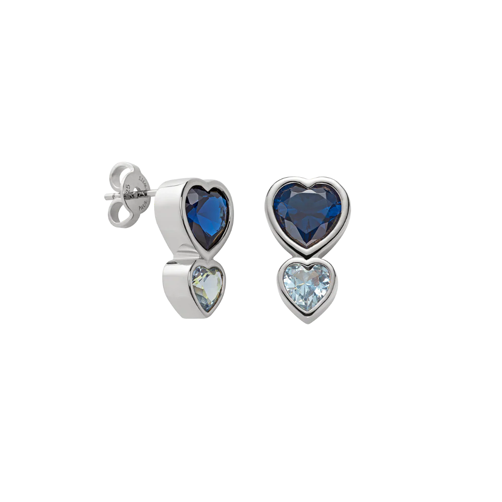 Heart of the Sea​ Rainbow Earring Silver