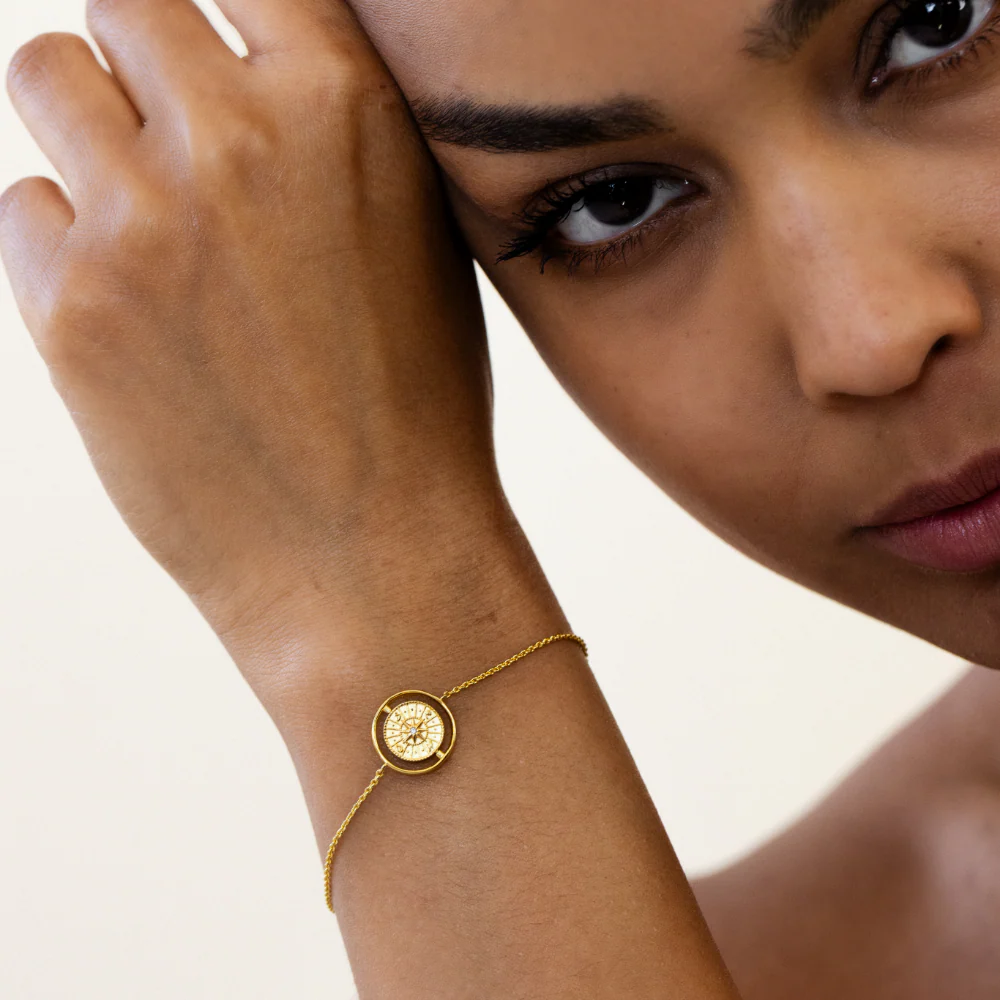 Windrose Twister Bracelet Gold