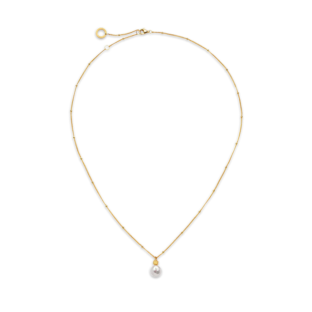 Ocean Pearl Necklace Gold