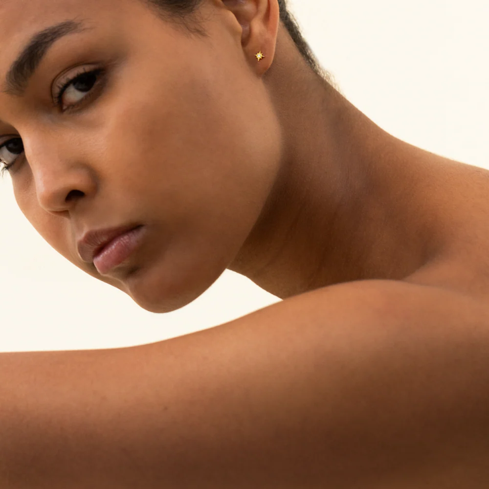 Windrose Mono Earring Gold