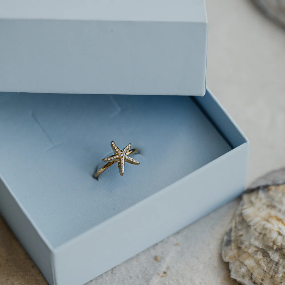 Sea Star Ring Gold