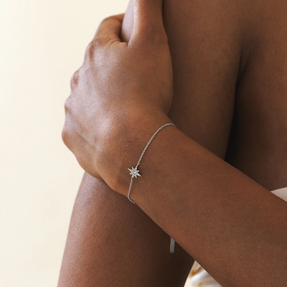 Windrose Mono Bracelet Silver