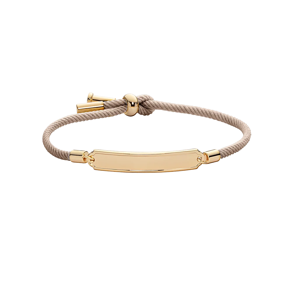 Vitamin Sea Engraved Bracelet Gold Sand