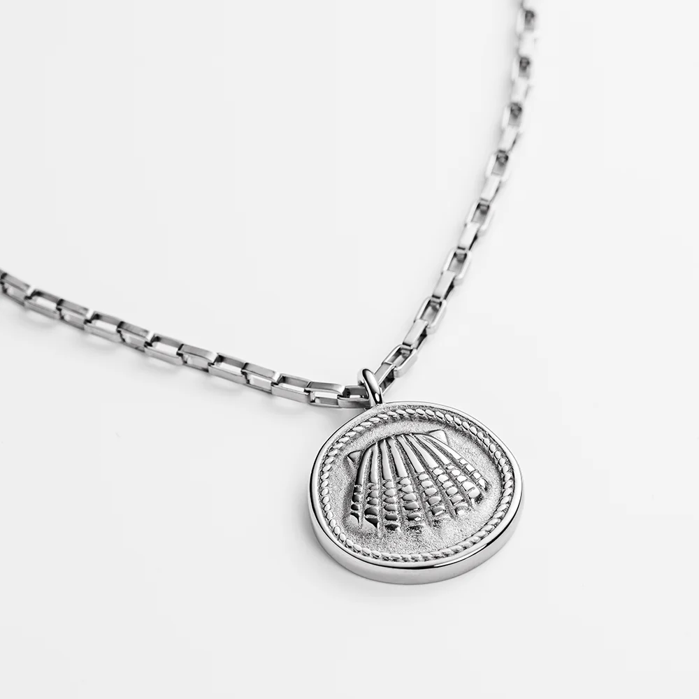 Scallop Necklace Silver