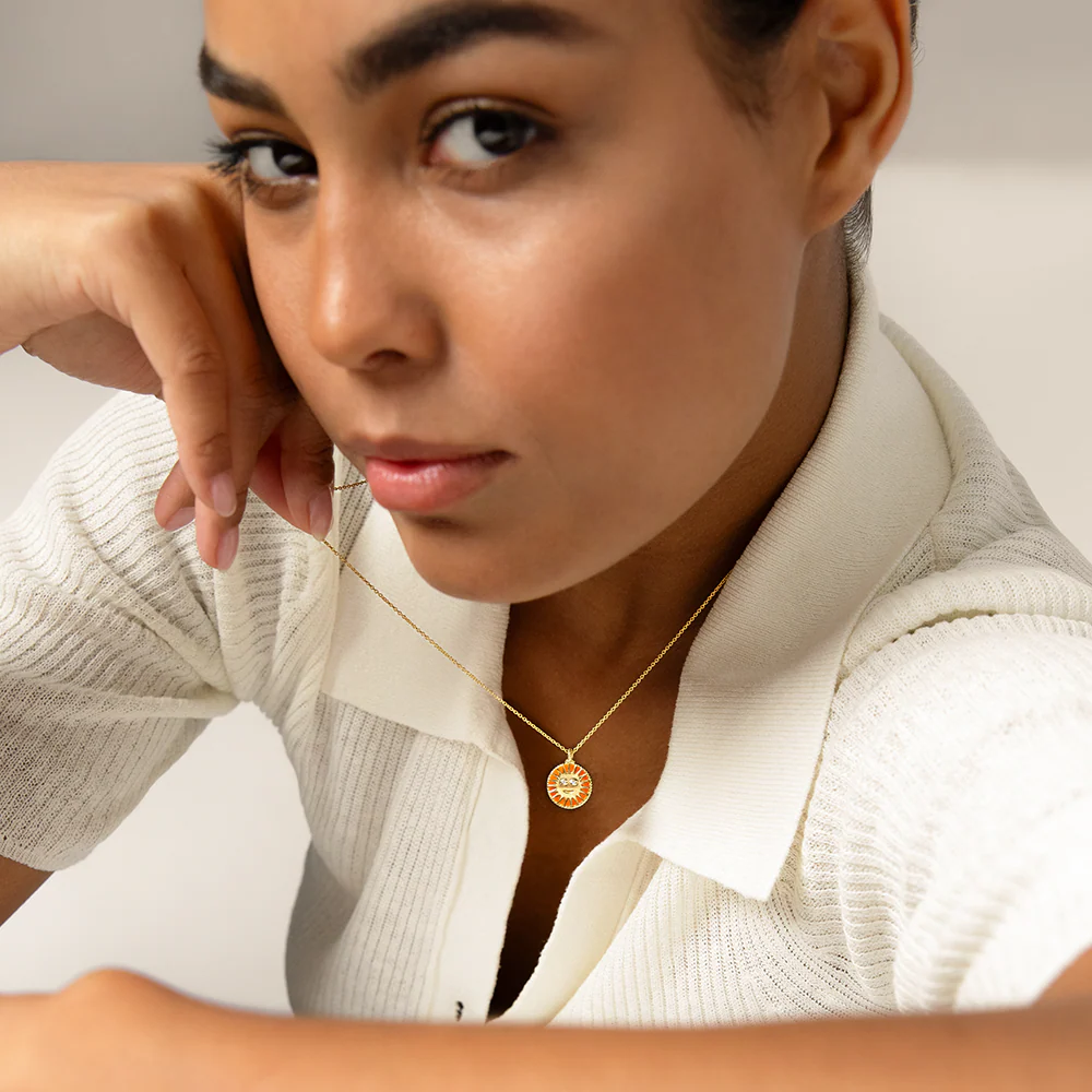 SuMoS Necklace Gold bright orange