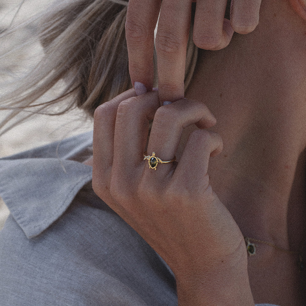 Turtle Ring Gold