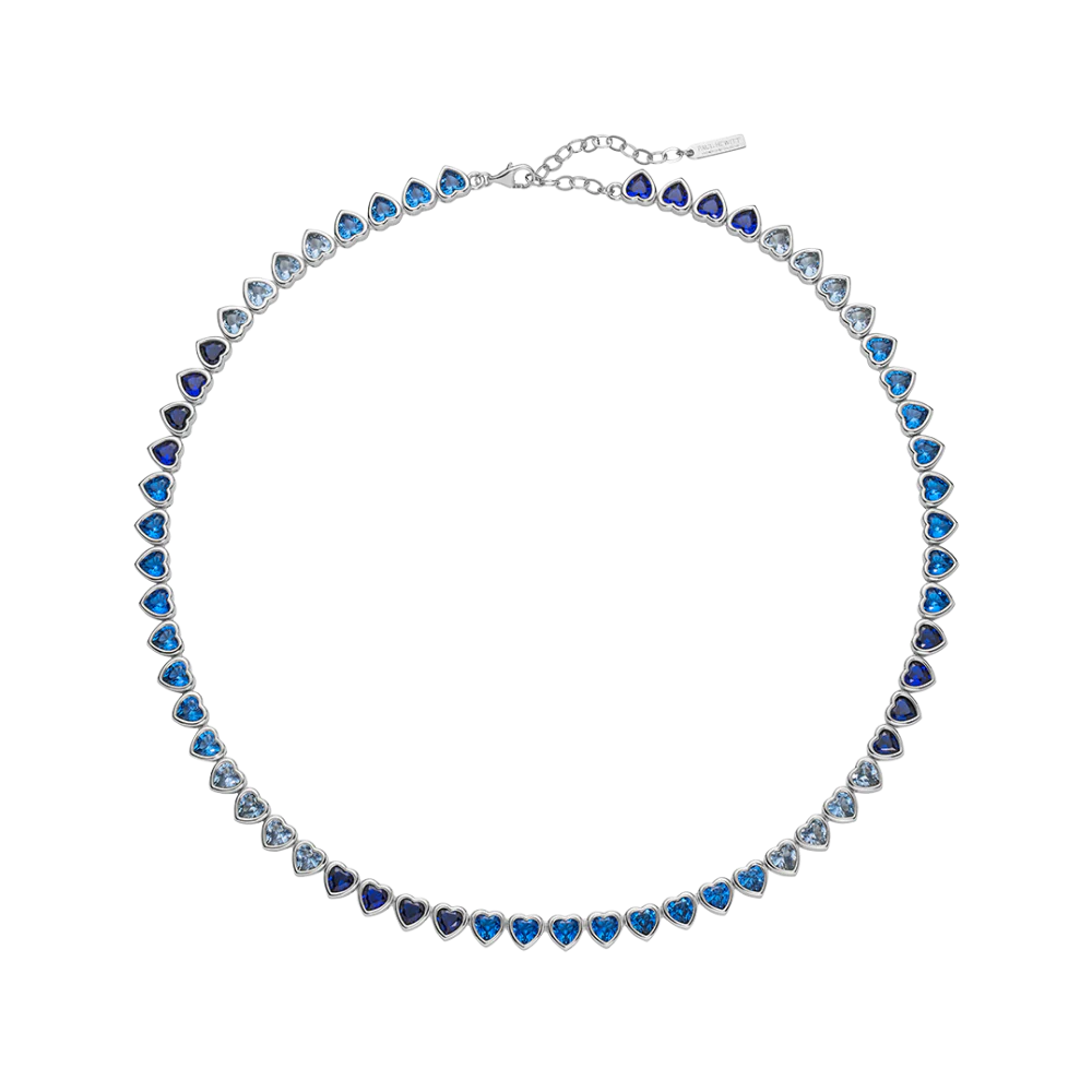 Heart of the Sea Rainbow Necklace Silver