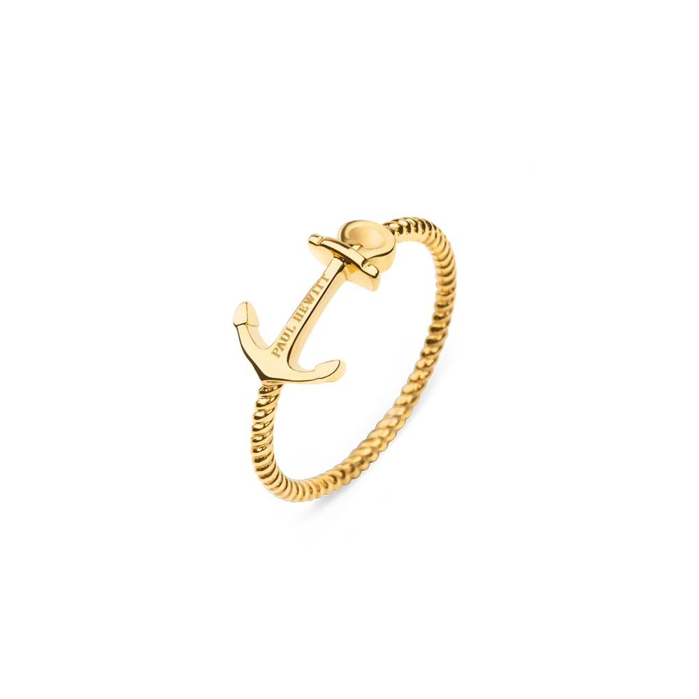 Ring Anchor Rope Gold