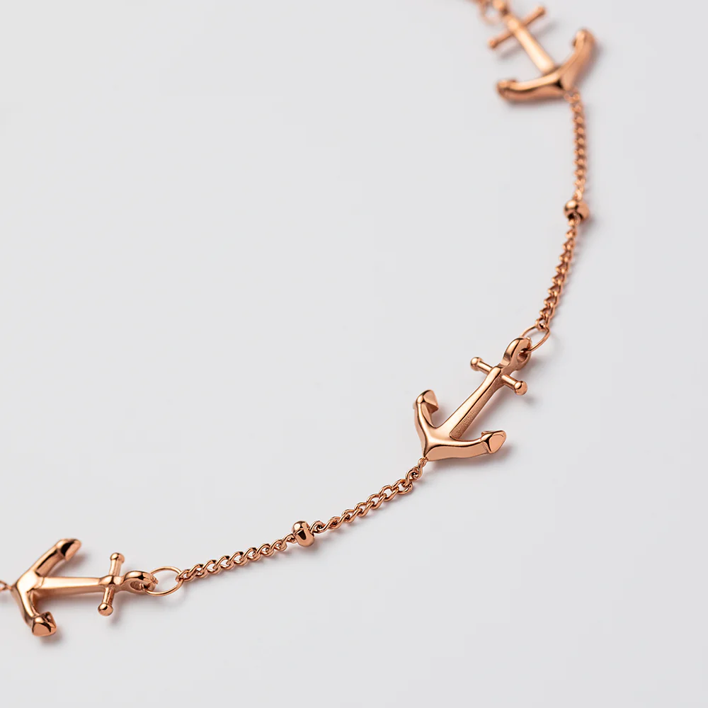 The Anchor II bracelet rose gold