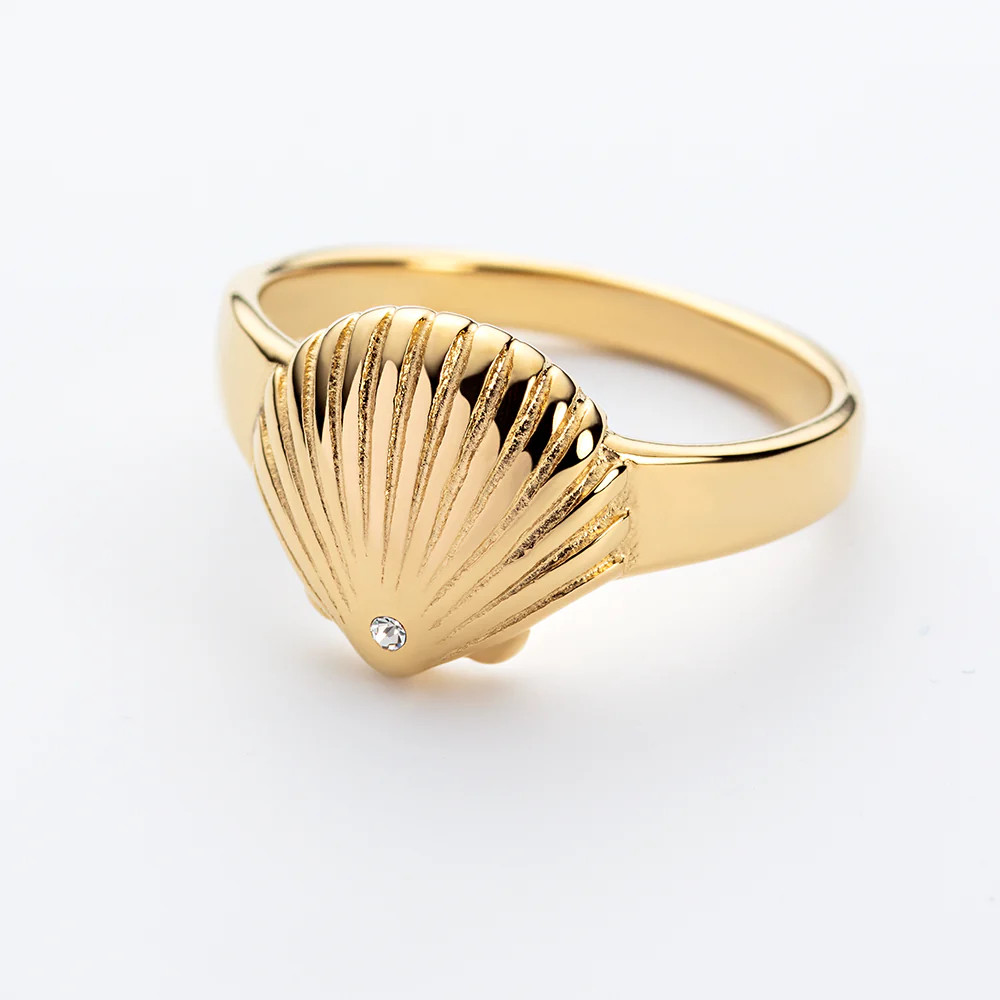 Scallop Ring Gold