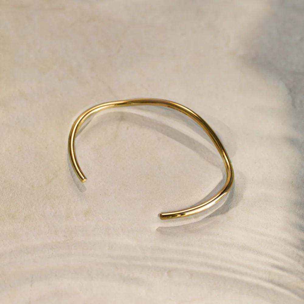 Waves Bangle Gold