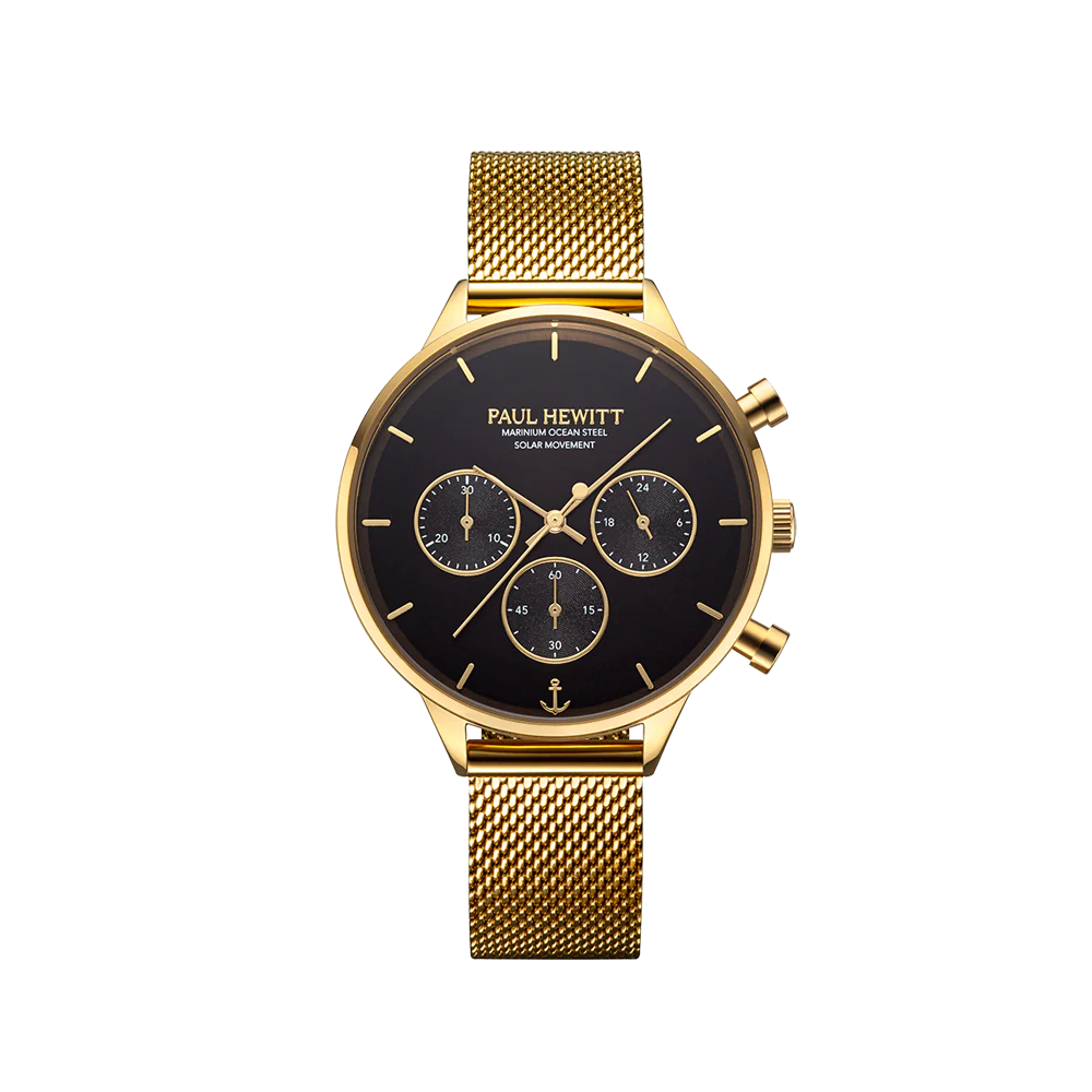 Oceanpulse watch gold black