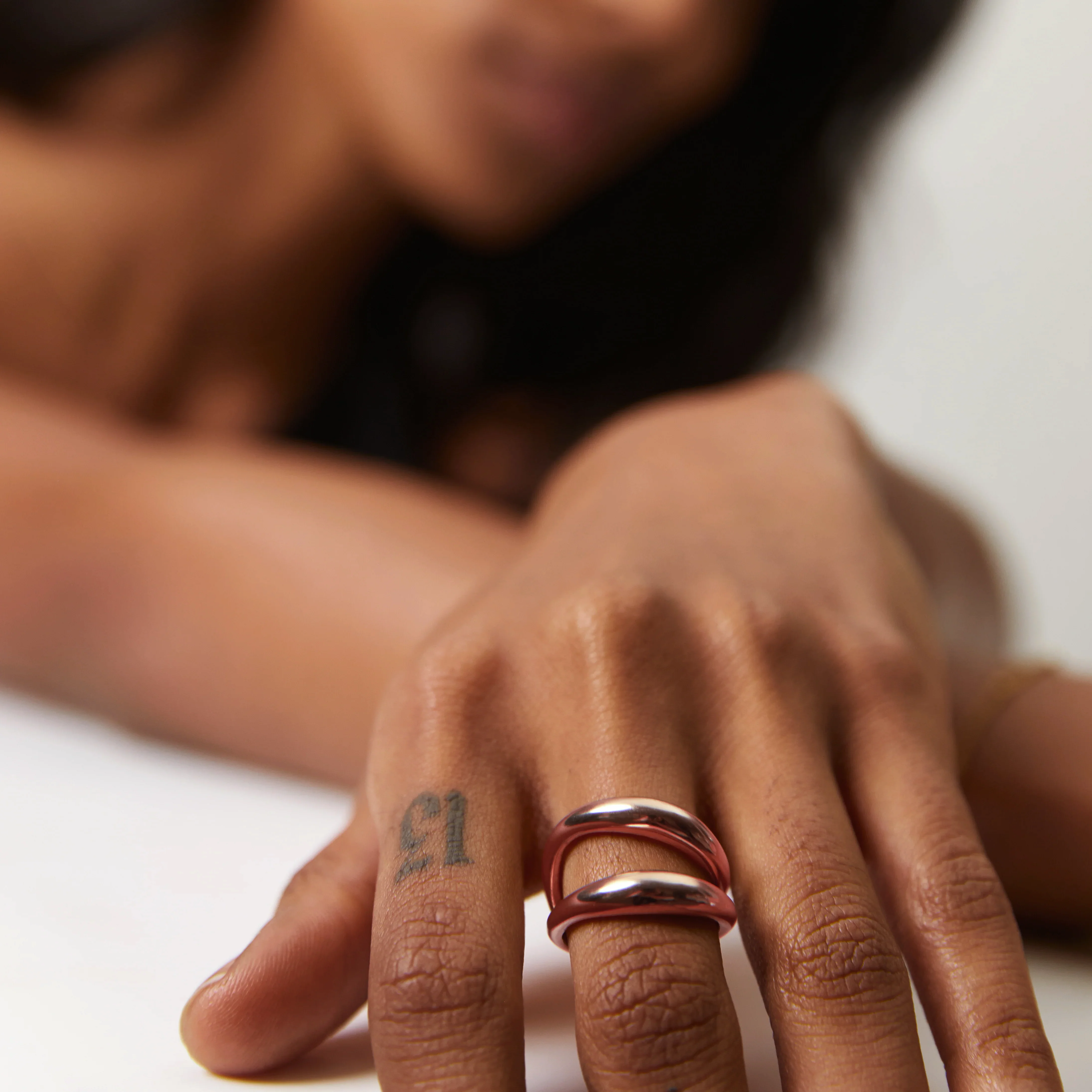 Waves Ring Rose gold