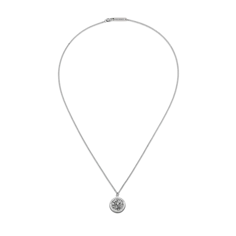 Men's St. Christopher Necklace Silver