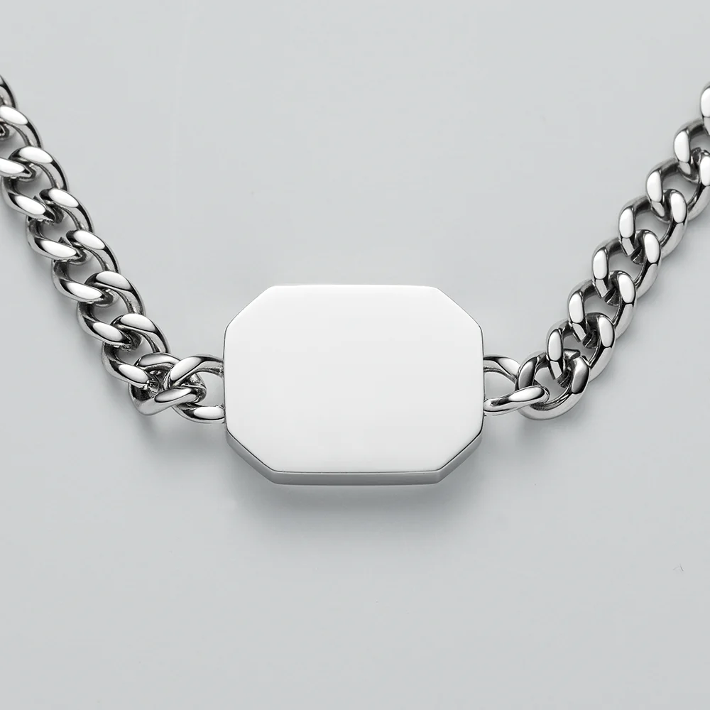 Men's Windrose II Necklace Silver