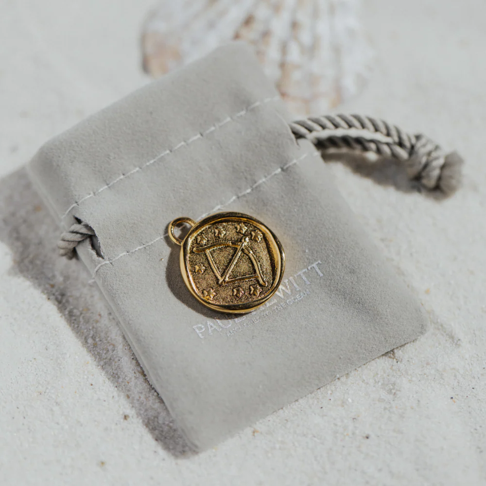 Sagittarius Charm Gold