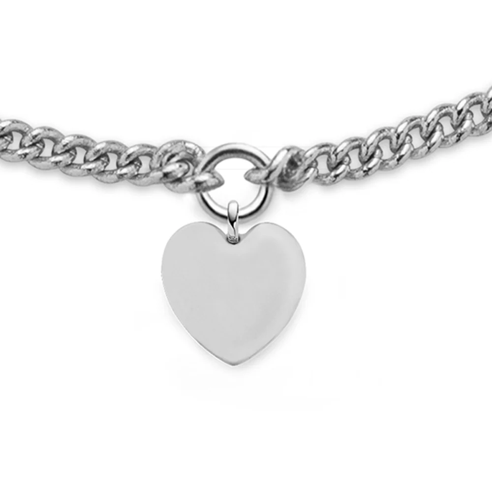 Ocean Heart Mini Bracelet Silver
