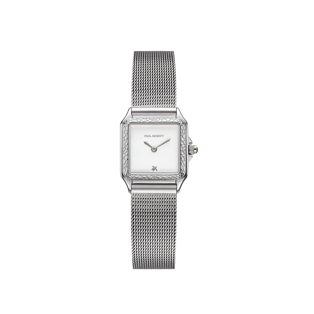 Petite Tortue white & silver