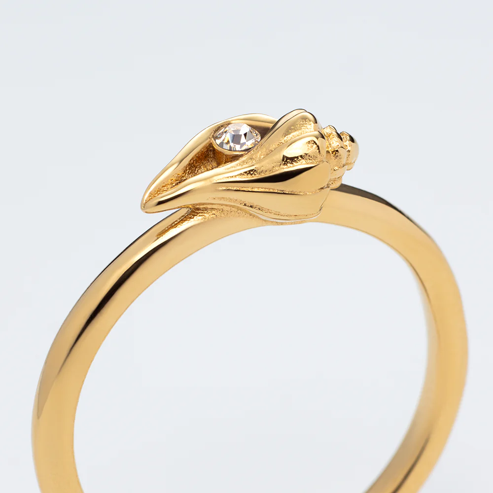 Sea Shell Ring Gold