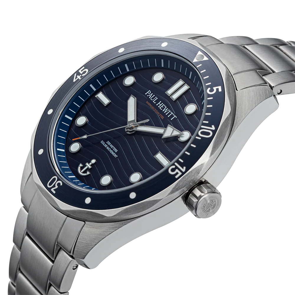 Ocean Diver Watch Silver Blue