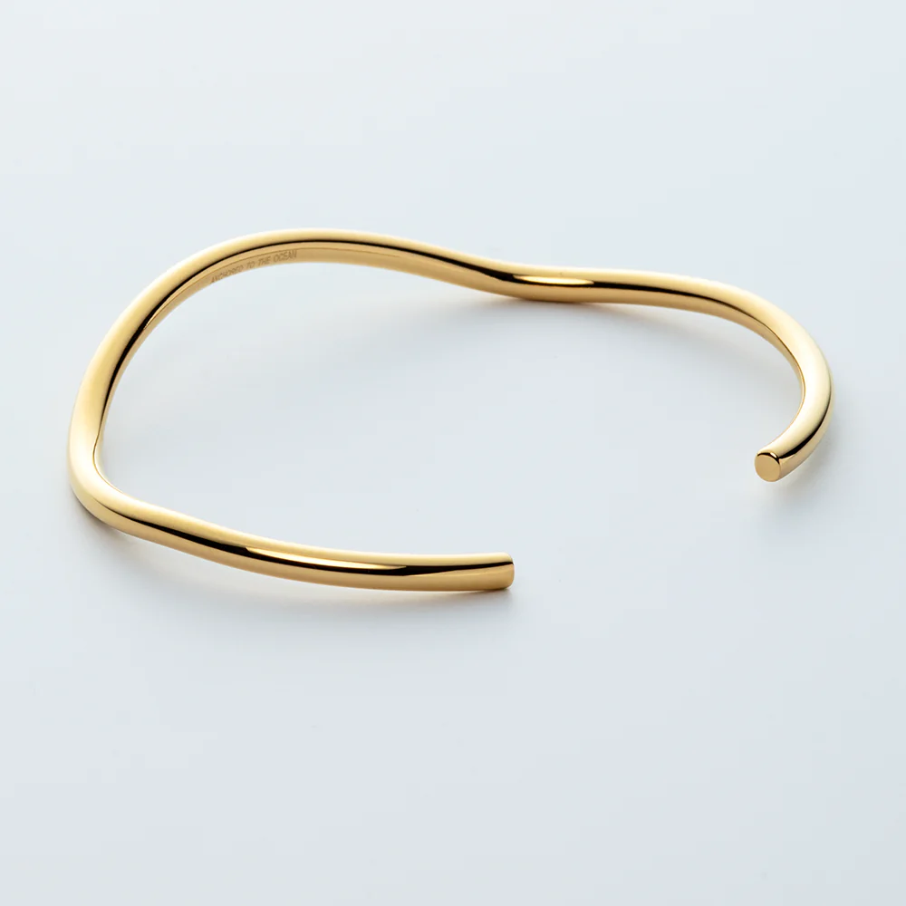 Waves Bangle Gold