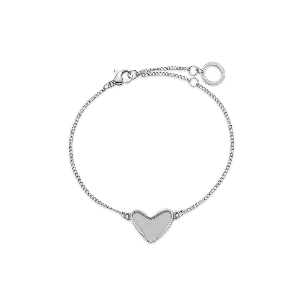 Engravable Heart Bracelet Silver