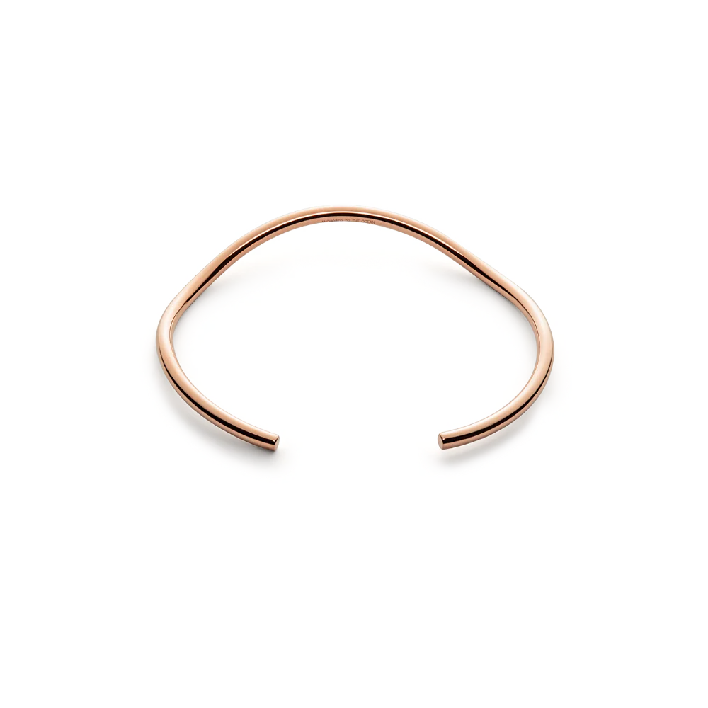 Waves Bangle Rose Gold