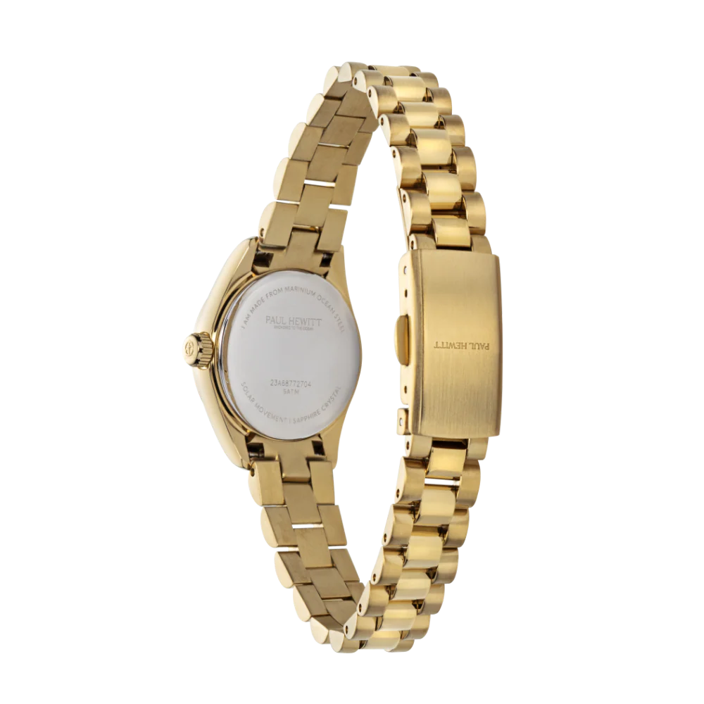 Petit Soleil Round Watch Gold White