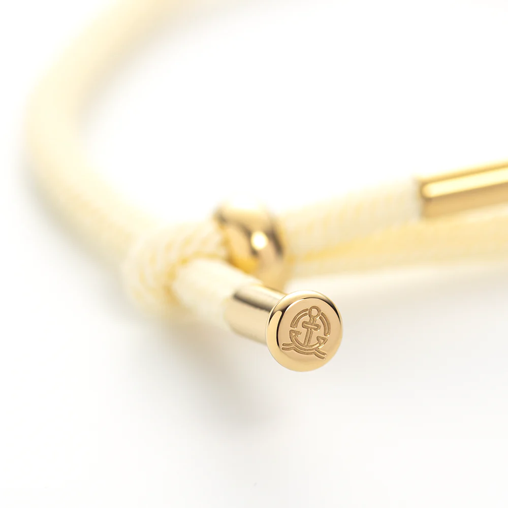 Vitamin Sea Engraved Bracelet Gold Off White