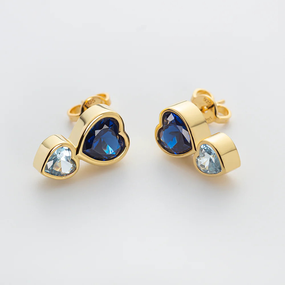 Heart of the Sea​ Rainbow Earring Gold