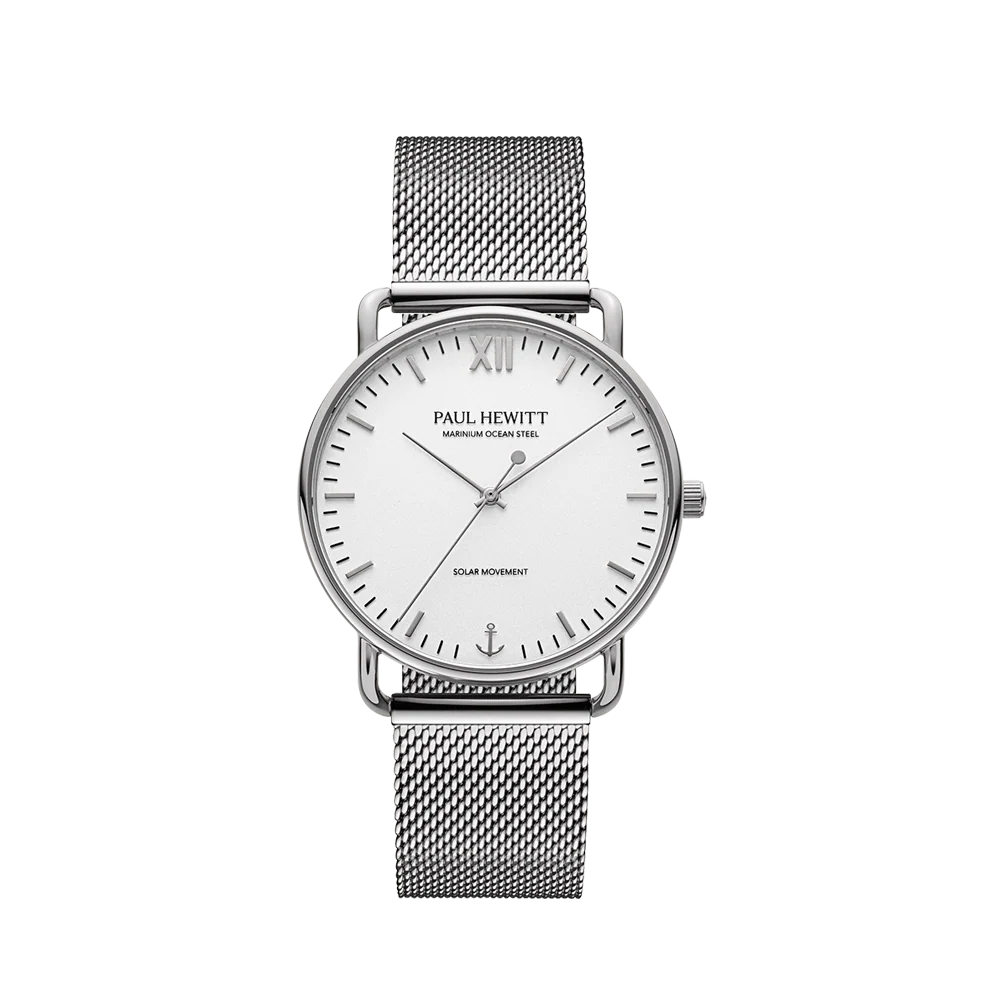 Sailor 39 mm watch silver white