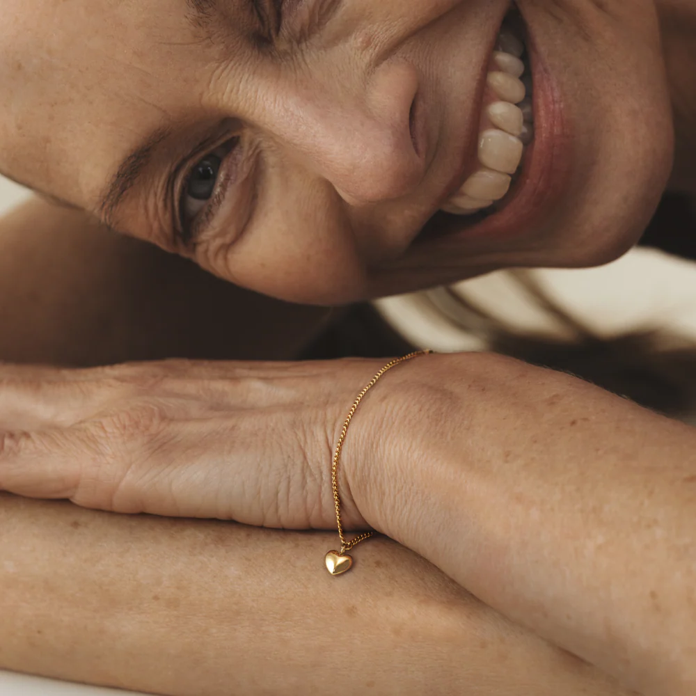 Ocean Heart Bracelet Gold