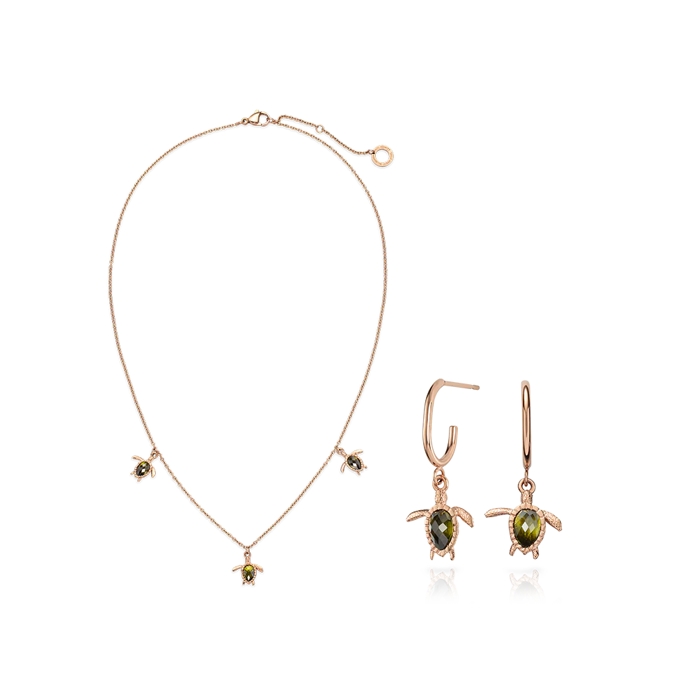 Set Turtle II rose gold