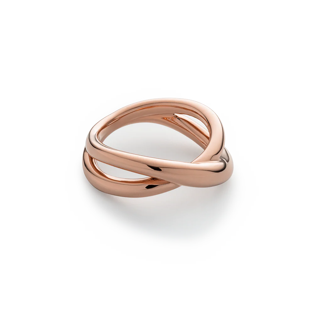 Waves Twisted Ring Rose Gold