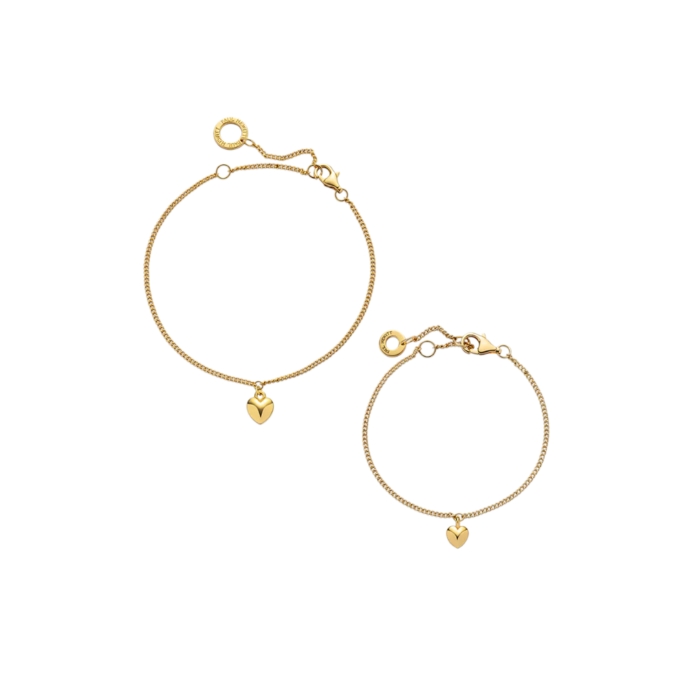 Ocean Heart Mama & Mini Set Gold