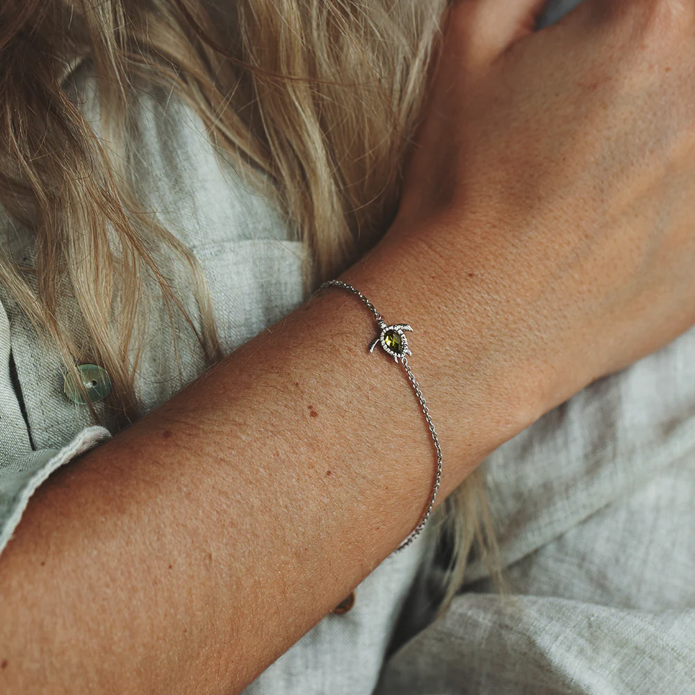 Turtle Mono Bracelet Silver