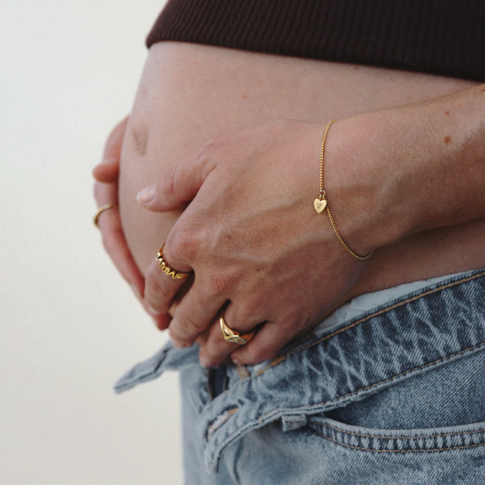 Ocean Heart Bracelet Gold