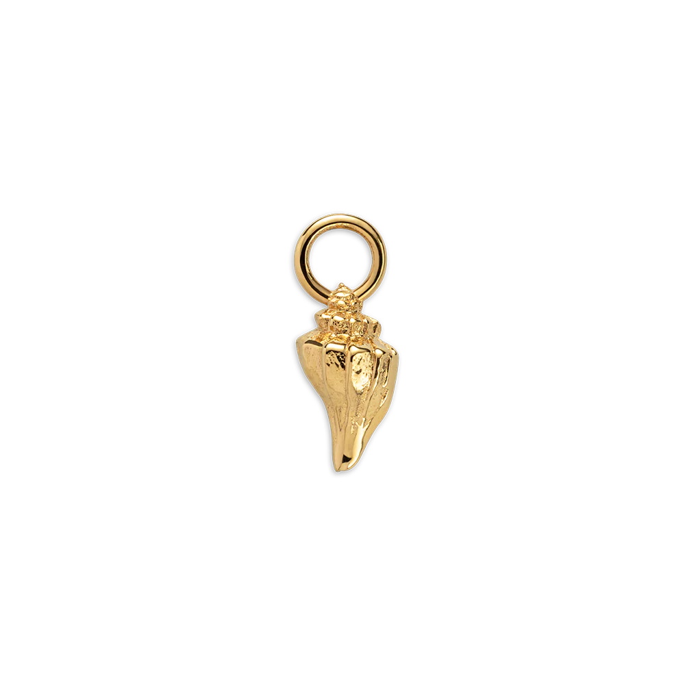 Sea Shell Charm Gold