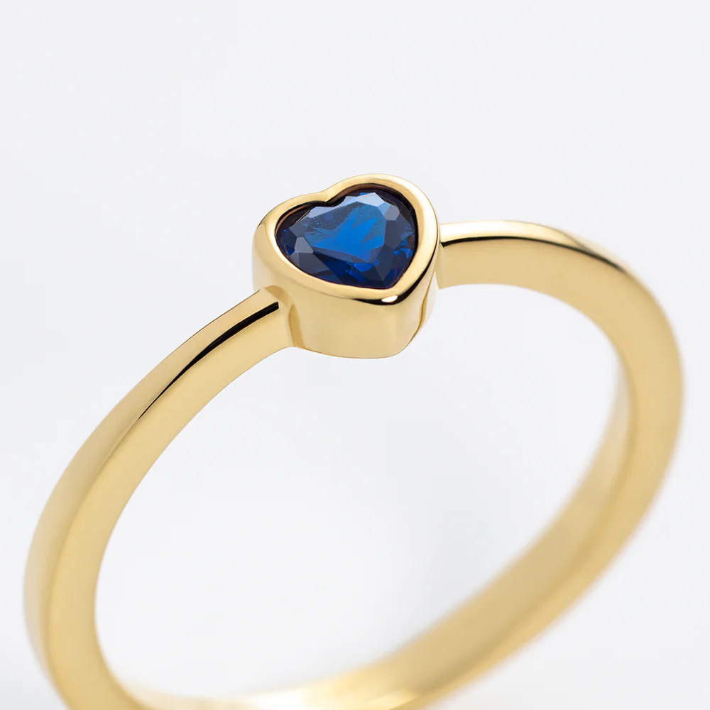 Heart of the Sea Mono Ring Gold