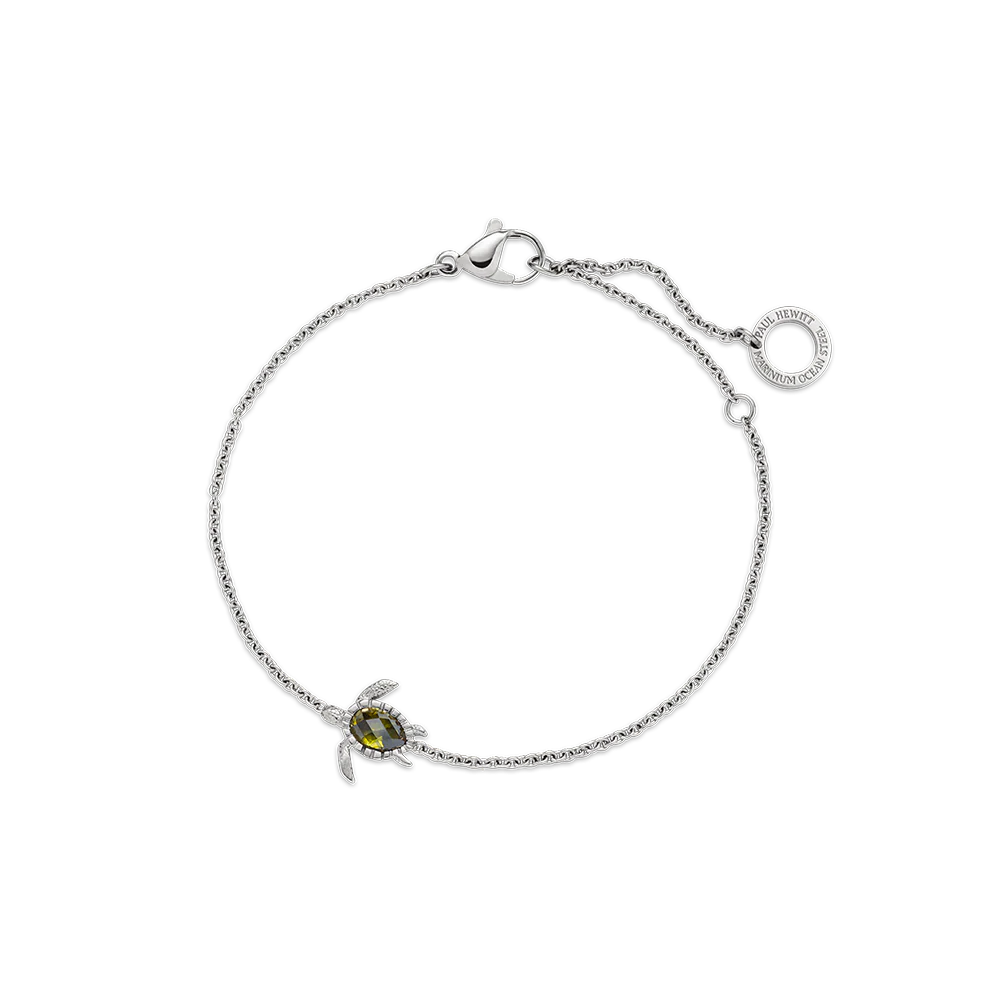 Turtle Mono Bracelet Silver