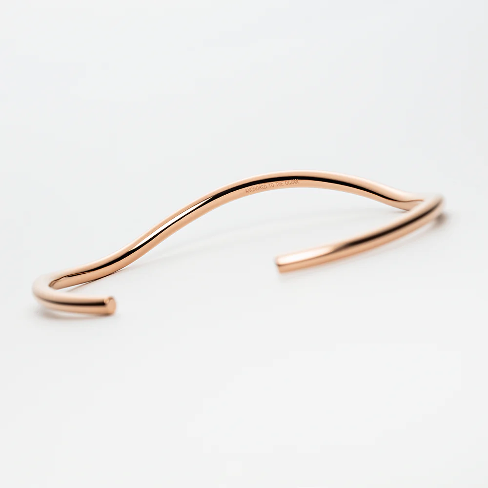 Waves Bangle Rose Gold