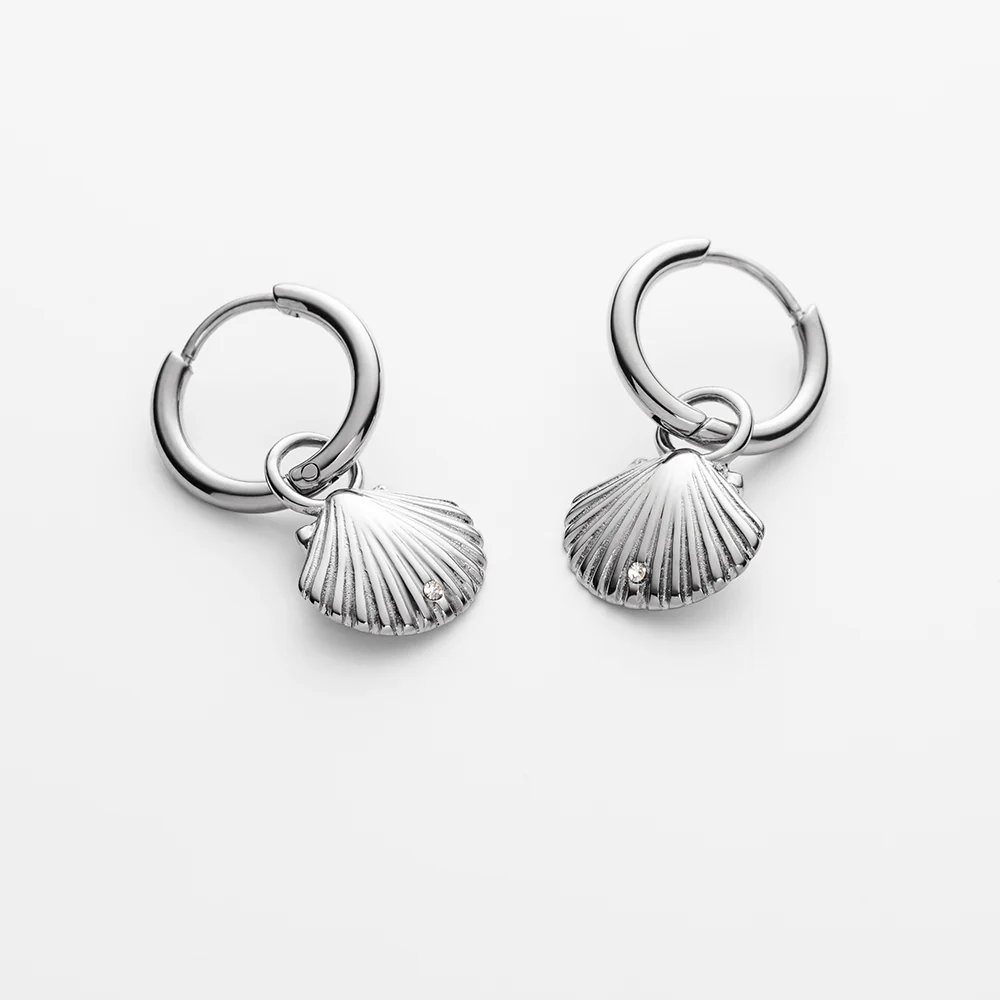 Scallop Earring Silver