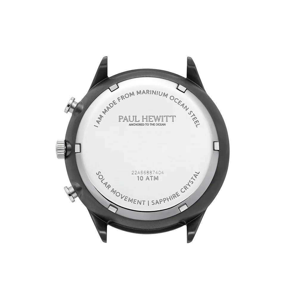 Chrono Watch Gun Metal White