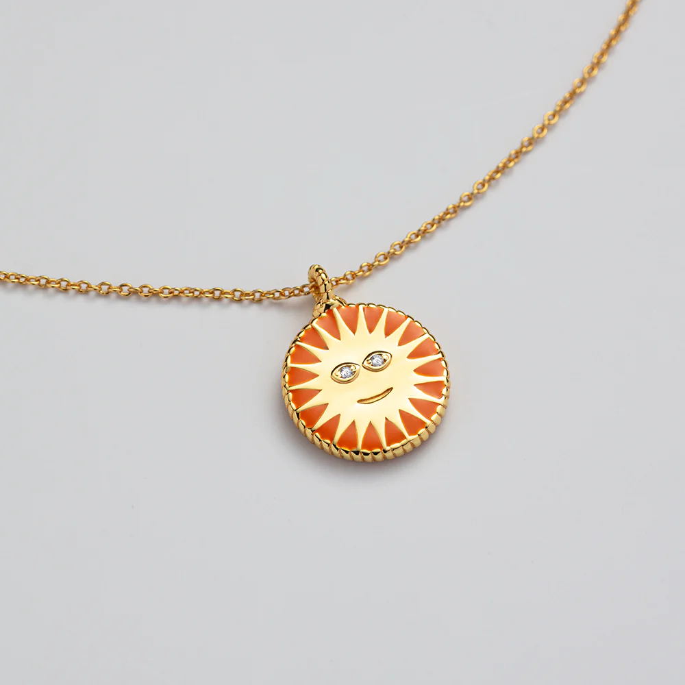 SuMoS Necklace Gold bright orange