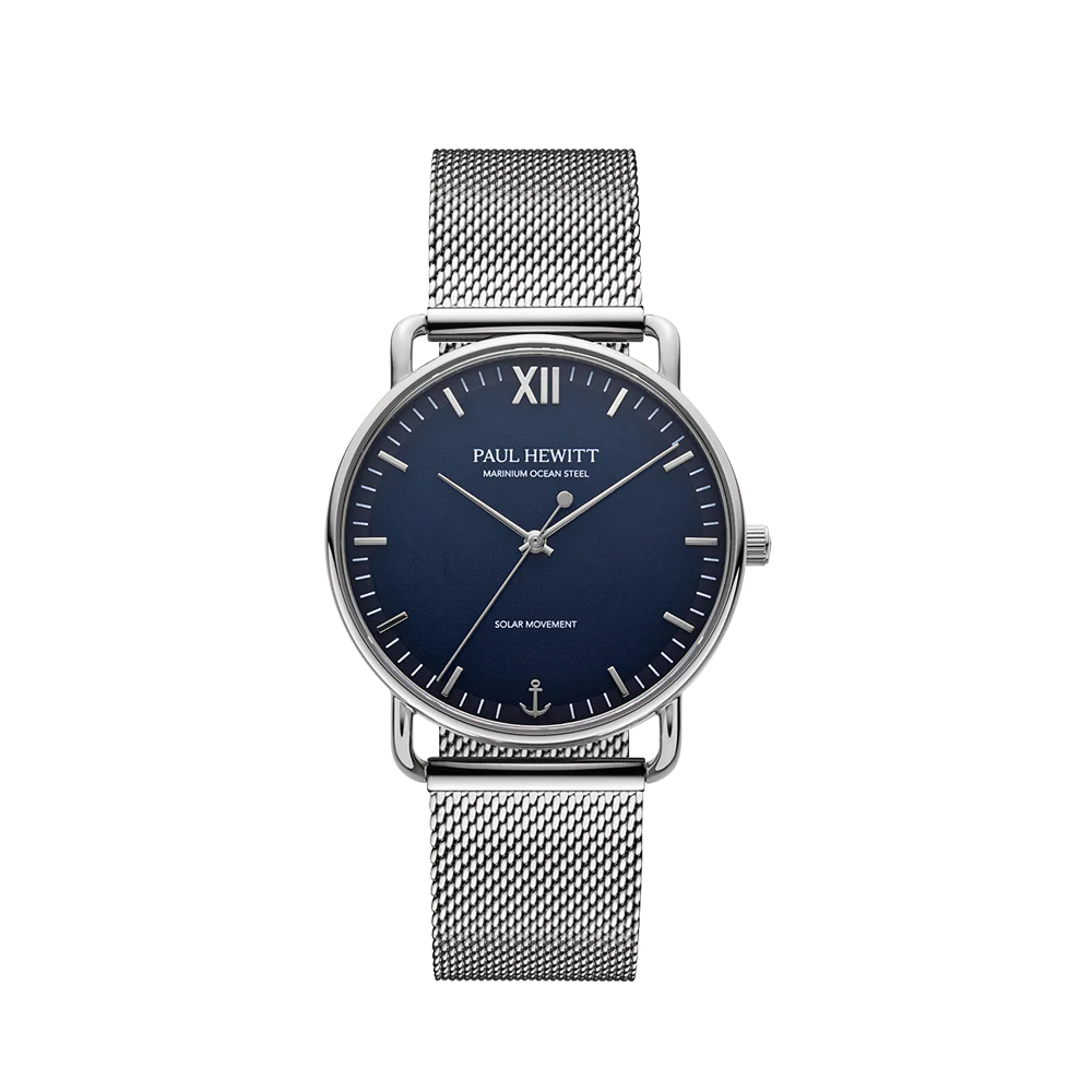 Sailor 39 mm watch silver blue