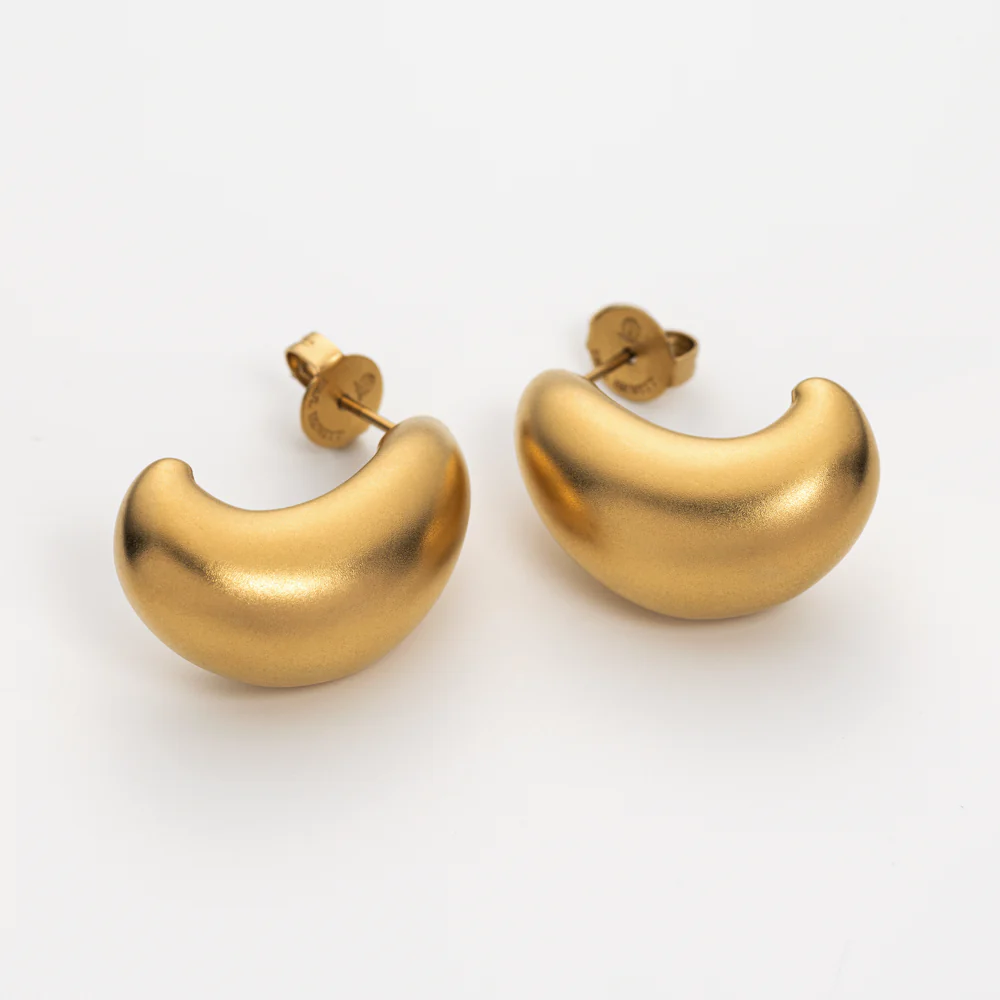 Waves Motion Earring Gold