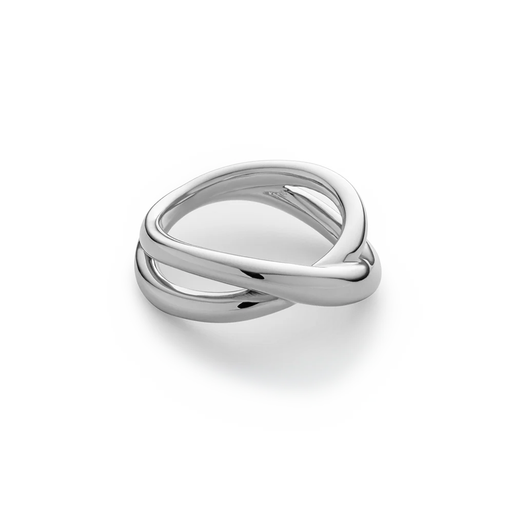 Waves Twisted Ring Silver