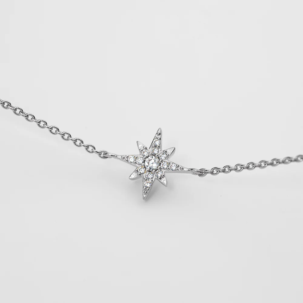 Windrose Mono Bracelet Silver