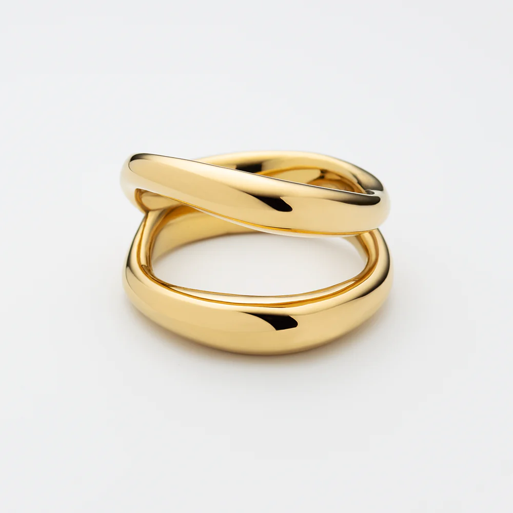 Waves Ring Gold